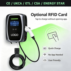 Cargador de Vehículos Eléctricos Negro para Uso Doméstico, 7kW 32A SAE J1772 AC, Nuevo ZSWINNER ST-E317, Estación de Carga de Pared para Reequipamiento/Actualización - Product Image 1