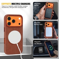 Coque de téléphone à chargement magnétique sans fil avec découpes laser de précision et boutons tactiles pour iPhone 17 18 Pro Pro Max