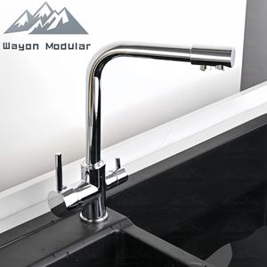 Soporte para Escobilla de Baño Moderno Wayon, Grifo de Cocina de Acero Inoxidable Pulido, Filtro Purificador de Agua - Product Image 1