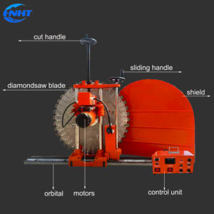 Machine de découpe de mur entièrement automatique, portable, pour béton armé, à double moteur, garantie d'un an - Product Image 3