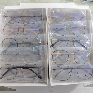 Cổ phiếu Chất lượng cao giải phóng mặt bằng khách hàng thương hiệu Kim Loại kính mắt giá rẻ hỗn hợp phong cách cảnh tượng kim loại kính quang học Frames - Product Image 6