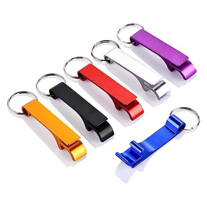 Décapsuleur de bouteille personnalisé en métal, forme logo, pour cadeaux de mariage, sublimation, porte-clés - Product Image 1