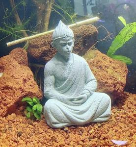 Combattre la victoire bouddha soleil Wukong singe roi singe roi aquarium ornement créatif ciment bouddha Statue minimaliste - Product Image 6