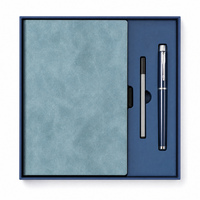 Ensemble cadeau de carnet de notes d'affaires de luxe, carnet A5 à couverture rigide avec stylo métallique, logo personnalisé, carnet de notes de bureau