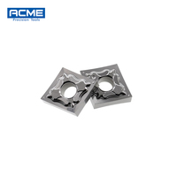 Plaquette en carbure super dur ACME CNMG120402 CNMG120404 CNMG120408 pour tour CNC, outil de tournage pour cuivre et aluminium, OEM, garantie 3 ans