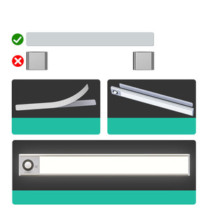 إضاءة داخلية قابلة للشحن معتمة حساس للحركة لغرفة النوم المنزلية والمطبخ خاضعة للضوء وضوء الخزانة - Product Image 5