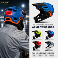 Casque de vélo intégral pour adulte de haute qualité, certifié CE, double usage, en PC+EPS, avec 7 aérations, mentonnière amovible pour le cyclisme