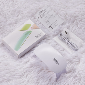 Lampe à ongles UV LED pliable 48W mini, design souris USB, 6 LED, séchage rapide du vernis gel, logo personnalisé - Product Image 2