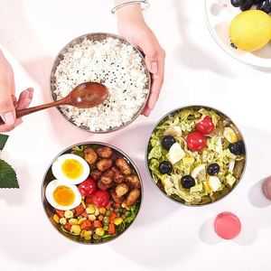 Saladier en acier inoxydable personnalisé cuisine cuisson gain de place stockage bols mélangeurs en métal - Product Image 3