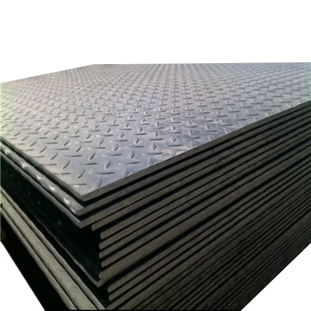 Chinese Manufacturer Sphc Q215 Q235 Patterned Tear Drop Coils Floor Plate Steel Coil Hot Rolled Checkered Steel Plate