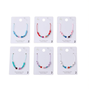 Bracciale con perle irregolari in acciaio inossidabile, fatto a mano, accessorio di moda, set da 12 pezzi - Product Image 1