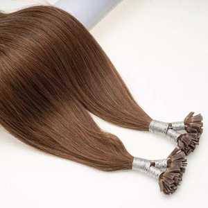 จัสมินบิวตี้ ขายส่ง ราคาพิเศษ เคราตินอิตาลี ต่อผมแบบ Pre Bonded ผมแท้ยุโรป Remy Double Drawn แบบปลายแบน - Product Image 1