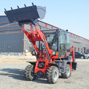 Goedkoopste grondverzetmachines minitractor aanhangwagen 4x4 landbouwtractor met graafmachine te koop - Product Image 2