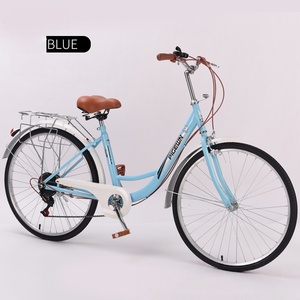 Bicicleta Vintage/OEM de Acero para <span class=keywords><strong>Mujer</strong></span>, Fabricada en China, Económica, de Buena Calidad, 7 Velocidades, Urbana, con Suspensión Completa - Product Image 5