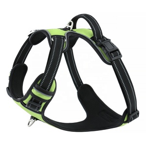 เสื้อสายรัดสัตว์เลี้ยง3เมตรสะท้อนแสง,เสื้อกั๊กแบบไม่มีสายดึงสำหรับสุนัขมีด้ามจับและแผ่นตาข่ายเนื้อนุ่ม - Product Image 4