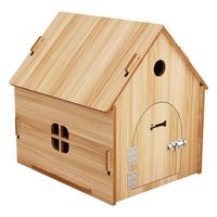 Nichoir en bois massif pour petits et moyens chiens, niche pour chat, chalet personnalisable, villa pour animaux de compagnie fabriquée dans le Shandong, vente en gros