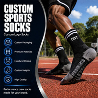 Chaussettes de sport personnalisées avec logo New East pour hommes, chaussettes de sport en coton jacquard personnalisées en gros