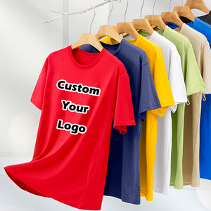 Camisetas al por Mayor Personalizadas con Logotipo Impreso por Transferencia de Calor, Unisex, Tallas Grandes, Corte Regular, Cuello Redondo, Manga Corta, 100% Algodón Jersey - Product Image 1