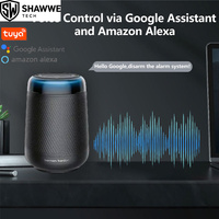 Kit d'alarme intelligent pour maison connectée WiFi GSM Tuya 433 MHz, sirène 110 dB, alerte par appel et SMS via application, détection 100-200 m, compatible avec les capteurs PIR pour portes/fenêtres