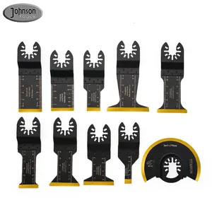 Multi-tools Universal Quick Release Oscillating Multi-tools Blades Titanium Oscillating Multi Tool Saw Blade Set For Metal Wood Nails Screws