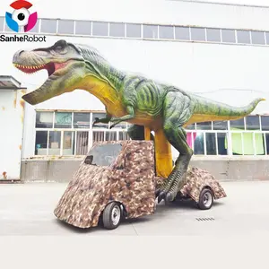 Animatronic Walking and Riding Dinosaur Kids Amusement Rides Children Electric Ride T-REX