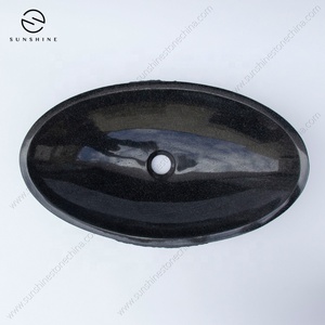 Lavabo de <span class=keywords><strong>roca</strong></span> con forma natural para exteriores, lavabo de jardín negro para lavar a mano, lavabo de piedra - Product Image 3
