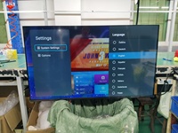 43/50/55/60/65/75/85 4K Smart Android LED TV Ultra Slim Bezel Banyak Port Harga Pabrik Langsung Murah untuk Rumah Hotel Grosir