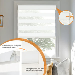 Persianas Zebra sin Taladro ni Herramientas y Cortinas Enrollables sin Cable para Ventanas Interiores, Hogar, Oficina, Sala <span class=keywords><strong>de</strong></span> Estar, Cocina y Baño - Product Image 4