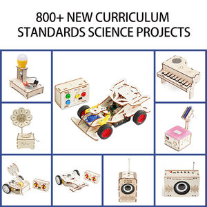 Kit de Coche RC de Madera para Armar, Control Remoto 2.4G, Juguete Educativo STEM para Niños, <span class=keywords><strong>Ingeniería</strong></span>, Ensamblaje, Experimento Científico - Product Image 5