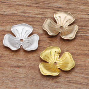 Qiyifeng มี<span class=keywords><strong>ทองเหลือง</strong></span>ดองและซักล้าง6สี16*2มม. ถาดดอกไม้ (07335) หมวกผู้หญิงสไตล์<span class=keywords><strong>โบราณ</strong></span>อุป<span class=keywords><strong>ก</strong></span>รณ์ DIY เจ - Product Image 4