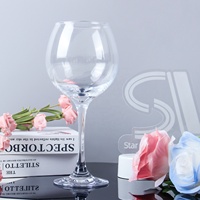 StarLuckINT OEM ODM Verre à vin rouge en cristal transparent avec logo personnalisé, gobelet clair pour la location événementielle, la maison, l'hôtel, la restauration