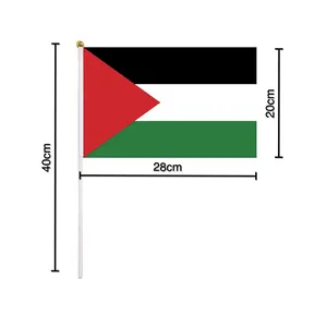 Kenhin Zwaaiende Handvlaggen Custom Design Logo Nationale Print Uae Handvlag Mini Vlag