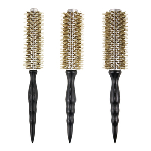 Peigne à cheveux bouclés en poils de porc de haute qualité 1008, manche en bois antistatique, peigne à cheveux bouclés pour <span class=keywords><strong>la</strong></span> coiffure, usage domestique - Product Image 1