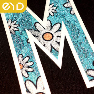 EYD logo personnalisé en gros fer sur patchs t-shirt impression Chenille vinyle silicone maman fête des mères presse à chaud transfert vêtements - Product Image 2