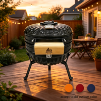 Grill Kamado portable de 12 pouces au design exclusif pour table, idéal pour un cadeau d'Halloween