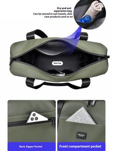 Bolsa de Viaje Deportiva Personalizada al por Mayor, de Gran Capacidad, con Separación para Artículos Húmedos y Secos, Expandible, Tipo Weekender, para Viajes Cortos de Fitness - Product Image 4