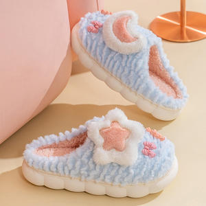 Nouvelles pantoufles en coton pour femmes, pantoufles d'hiver chaudes et confortables antidérapantes pour femmes, chaussures pour enfants à semelle souple de haute qualité - Product Image 3