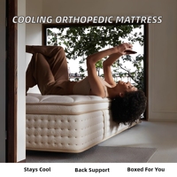 Matelas de hôtel certifié OBEKO-TEX, norme européenne, respirant, anti-acariens, mousse à mémoire de forme, ressorts ensachés