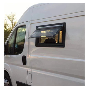 Ventana lateral de caravana 500x500mmPanel dual Camper RV Ventana de empuje de ángulo recto para remolque - Product Image 6