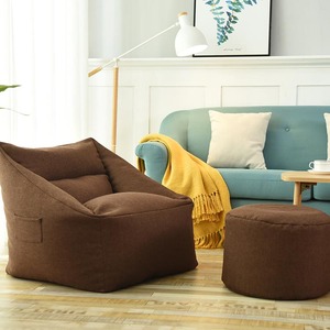 Fauteuil <span class=keywords><strong>pouf</strong></span> sans rembourrage pour enfants, adultes, famille, camping, fête, jeu, canapé paresseux, <span class=keywords><strong>pouf</strong></span>, ottoman, siège de sol tatami, housse de <span class=keywords><strong>pouf</strong></span> - Product Image 2