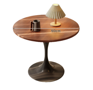Nordic Style <strong>Tulip</strong> Design Corner <strong>Table</strong> Durable Solid Wood Teak for Home Living Room Furniture - Product Image 3
