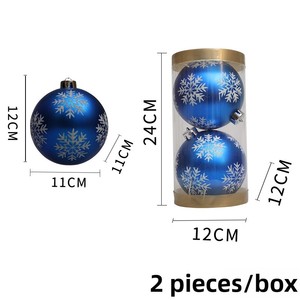 Decorazione Natalizia a Forma di Zucca e Fiocco di Neve, Palline Grandi da 10 cm, 12 cm, 15 cm per Matrimoni e Compleanni - Product Image 5