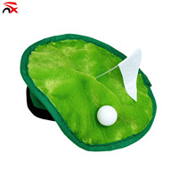 Béret en peluche fantaisie pour joueur de golf avec balle et petit drapeau – Accessoire de fête et fournitures pour vêtements – Vente en gros