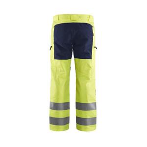 BLAKLADER - 158518113389D116 Pantalón Hi-Vis con elástico Amarillo/Azul marino-EAN 7330509702604 ROPA DE TRABAJO DE LA HI-VIS - Product Image 2