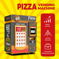 Distributeur automatique de pizzas intelligent Caiyunjuan, écran tactile (32/55 pouces), système de paiement multiple, système de refroidissement, capacité de 72 pièces