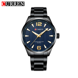 Montre à quartz pour homme CURREN 8434, style affaires, dessin animé vintage, acier inoxydable, 42 mm, étanche 3 ATM, aiguilles lumineuses, montre de sport tendance - Product Image 1