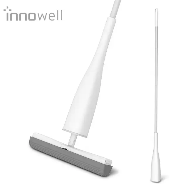 Innowell <span class=keywords><strong>paspas</strong></span> temizleme zemin yenilikçi malzemeleri dört tarafı sıkar eller serbest dönüş sünger ev aletleri spin mops demir