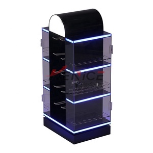 Xoay Acrylic hiển thị đứng với LED & khóa nhiều lớp Acrylic USB cáp điện thoại Sạc hiển thị cho điện thoại di động phụ kiện - Product Image 4