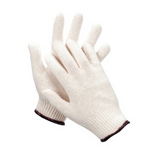 Guantes de Seguridad Industriales Resistentes a la Abrasión, 500g/doz, Calibre 7, Anti-Corte, Antideslizantes, de Algodón TC, para Uso General - Product Image 3