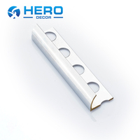 Accessoires de sol HERO Garniture de carrelage en laiton Profils de carrelage en cuivre Forme en T Forme de U Garniture de bord d'angle en laiton carré pour la protection